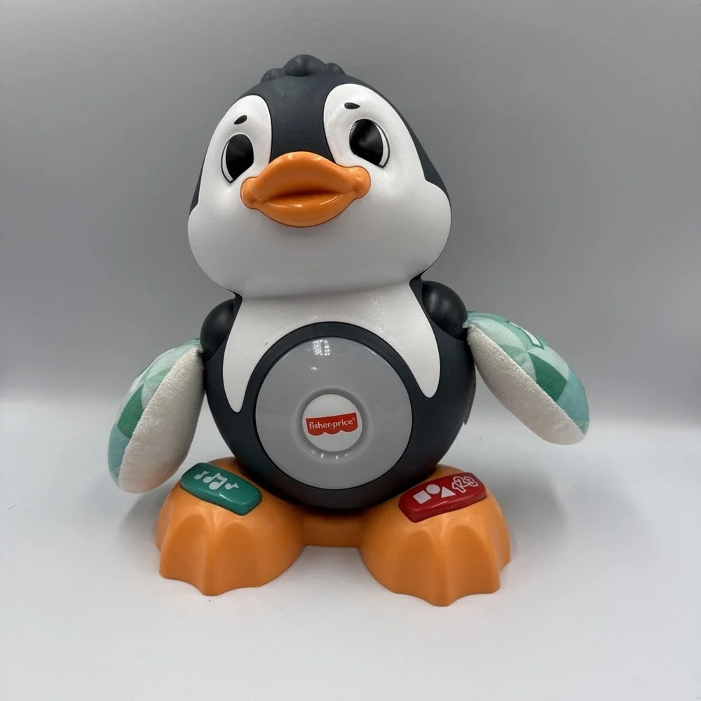 Fisher Price Linkimals Cool Beats Penguin Musical Infant Toy w/ batteries-TESTED